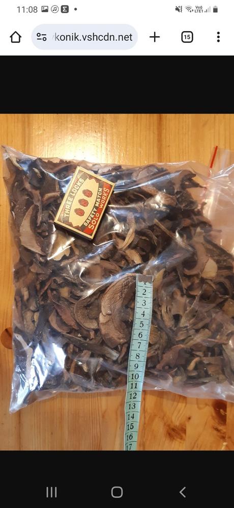 Sušené hríby mix,