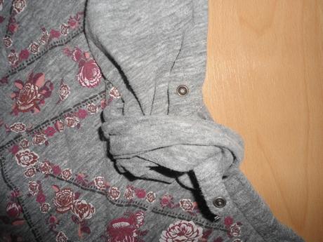 Sivé dievčenské tricko, bershka,170