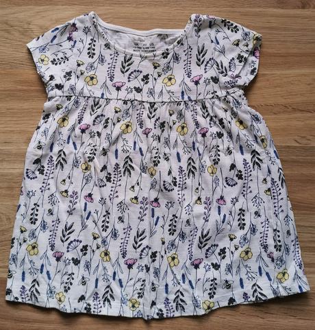 Dievčenské kvietkované šaty 86, f&f,86