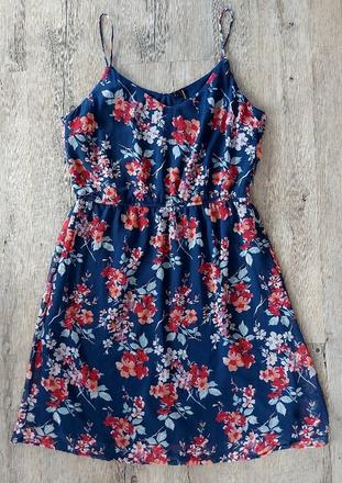 Kvetinové šaty na ramienka vero moda, vero moda,40