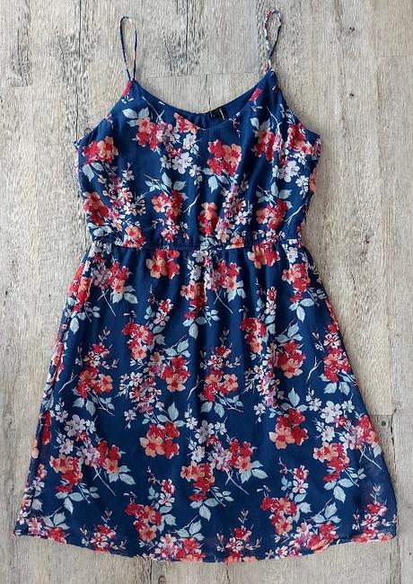 Kvetinové šaty na ramienka vero moda, vero moda,40