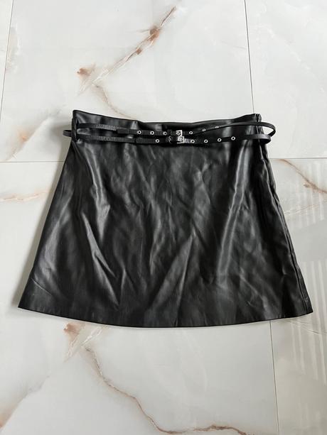 Koženková sukňa 1x oblečená, sinsay,xl