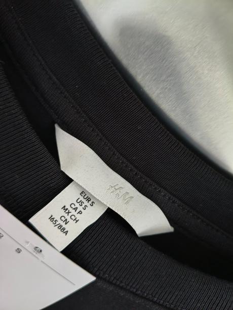 H&m krátke oversize bavlnené tričko, h&m,l / m / s