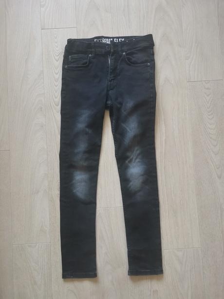 Čierne rifle vysuchane, h&m,140