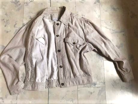 Letná ľanová crop bunda, l