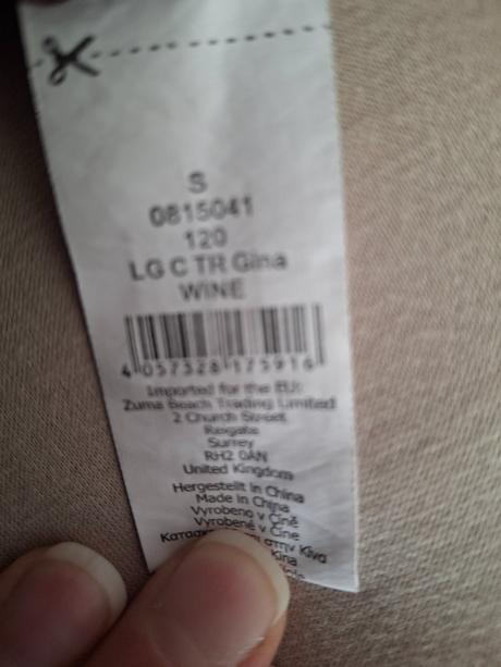 Dámske bordové nohavice., s