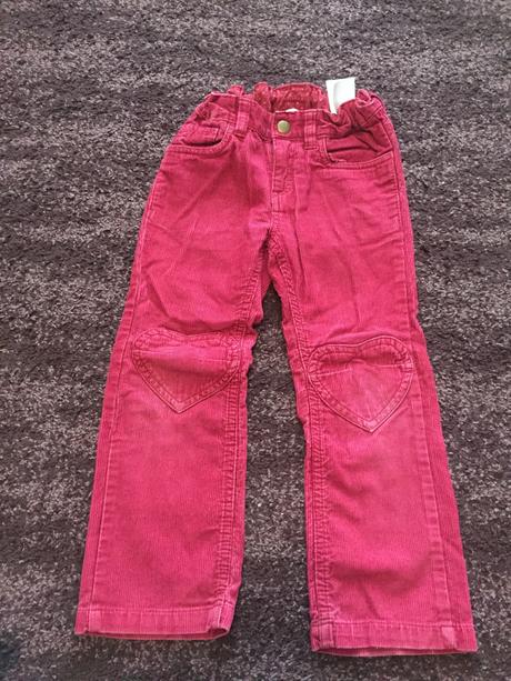 Srdiečkové menčestráky hm, h&m,104