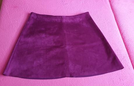 Mini sukňa so semišovým efektom, zara,l