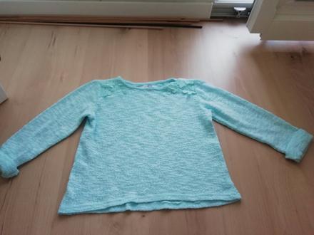 Krásny mentolovy pulovrik tenší 110,116, 110