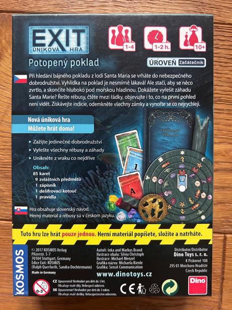 Úniková hra - potopený poklad, 