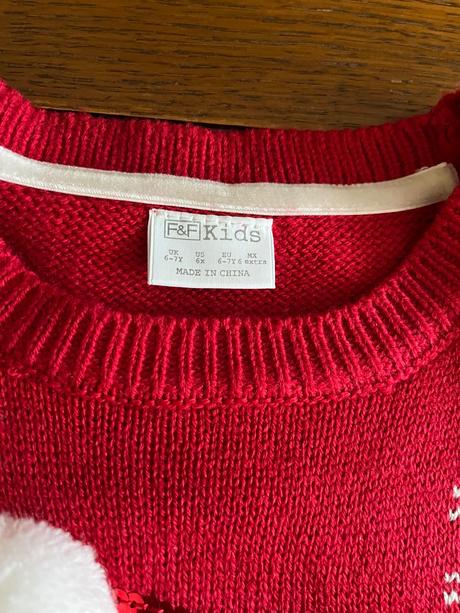 Vianočný pulóvrik so snehuliakom, f&f,122