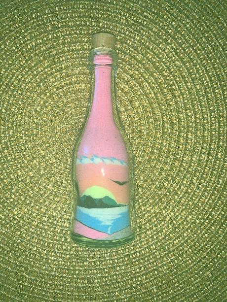 Fľaštička s farebným pieskom, 