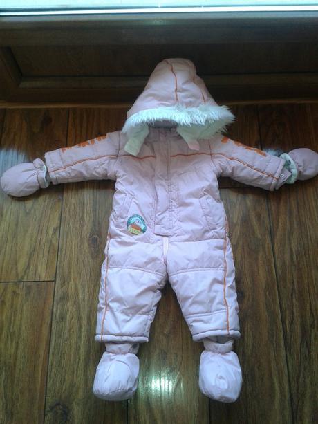 Teplúčka zimná kombinéza s kožušinkou, figi,74