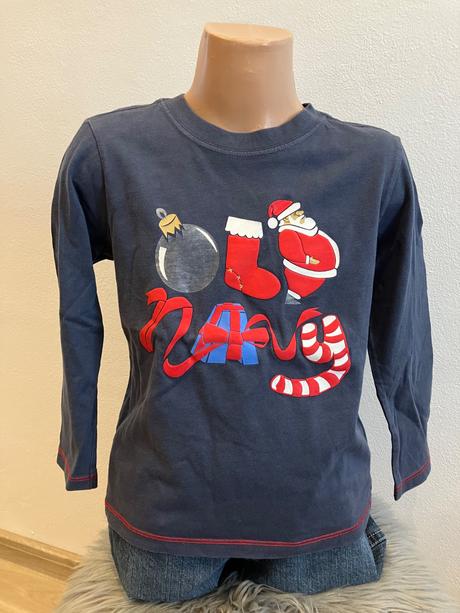 Chlapčenské vianočné tričko santa claus (5r.), old navy,110
