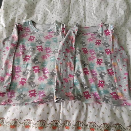 Tričko s dlhým rukávom pre dvojičky dievčatá 116, 116