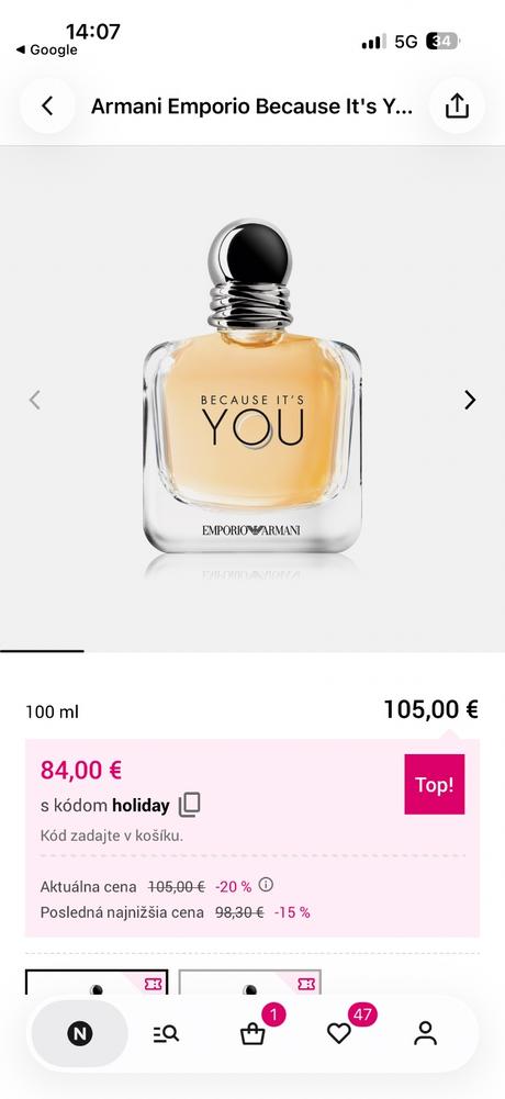 Parfém emporio armani,