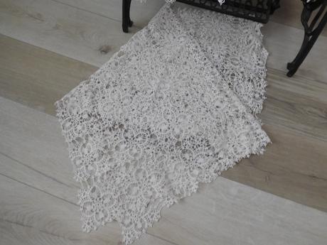 Obrus háčkovaný, malý+veľký, 