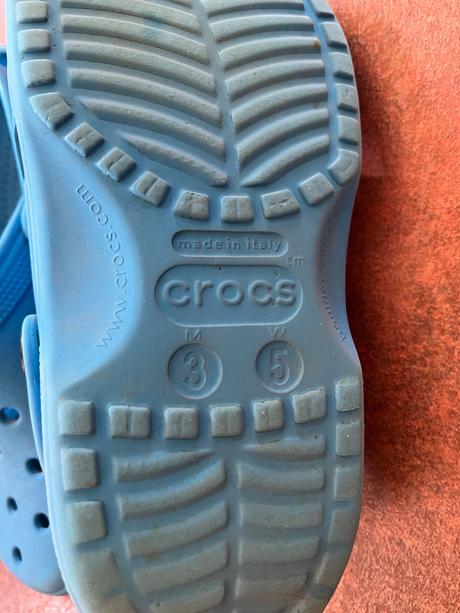Modre crocs (m3/w5, veľ.35), crocs,35
