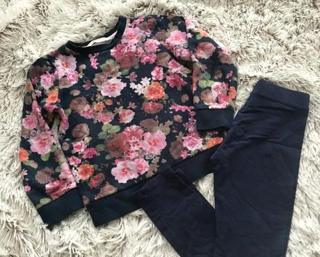 Kvetinková mikinka v.98/104, h&m,98