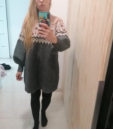 Zara svetrove pletenne šaty, zara,s