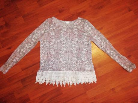 Sveter s čipkovaným vzorom, pepco,s