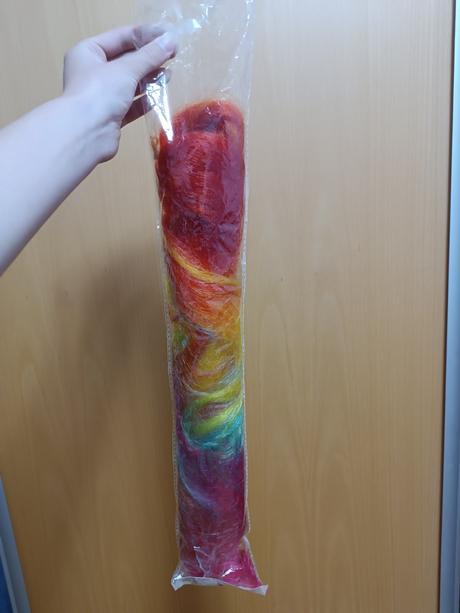 Lego postavička, lego doplnky, farebné vlasy, 