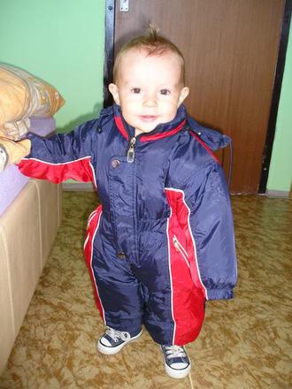 Teplučký overal + čiapočka 74-80, 80