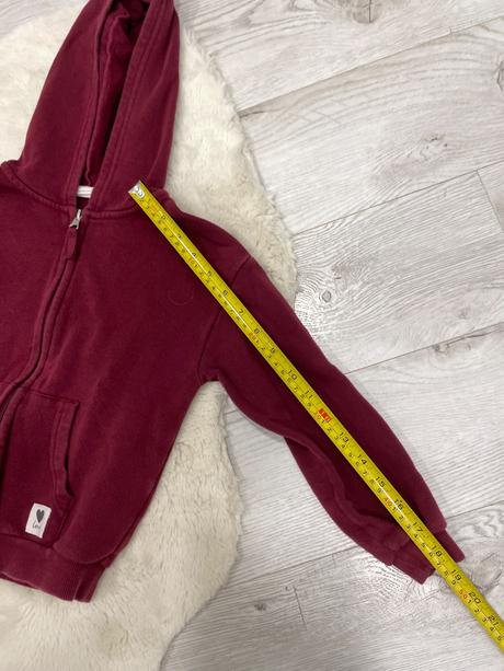 Bordová mikina, h&m,122