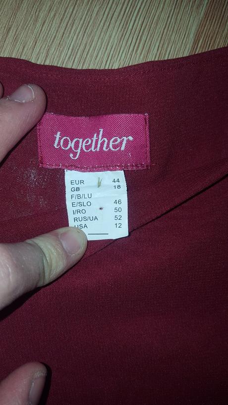 Bordová blúza, 44, 44