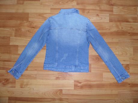 Rifľová elastická bunda, denim,140