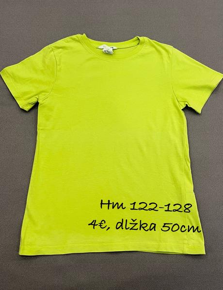 Tričká 122-128, h&m,128