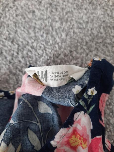 Kvetovaná blúzka, h&m,158