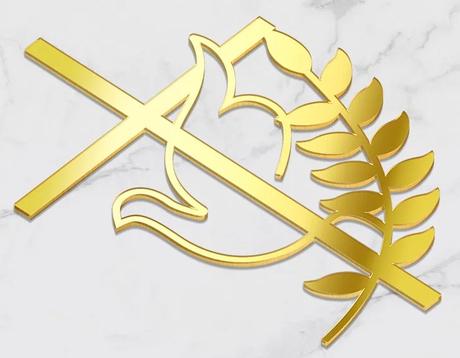 Tortový zápich krížik vetvička - skladom, tz-267,