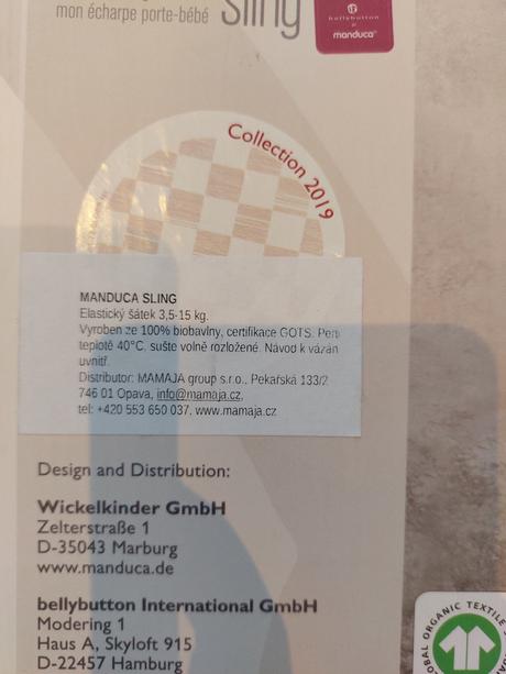 Šatka na nosenie - manduca, manduca