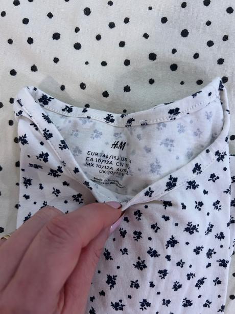 Tricko do pásu, h&m,146