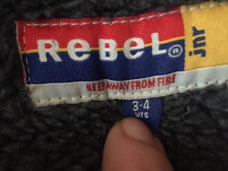 Bunda rebel 3-4 roky, rebel,98