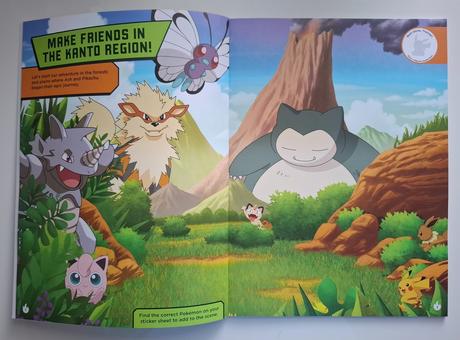 Knižka "pokémon" s aktivitami a nálepkami,