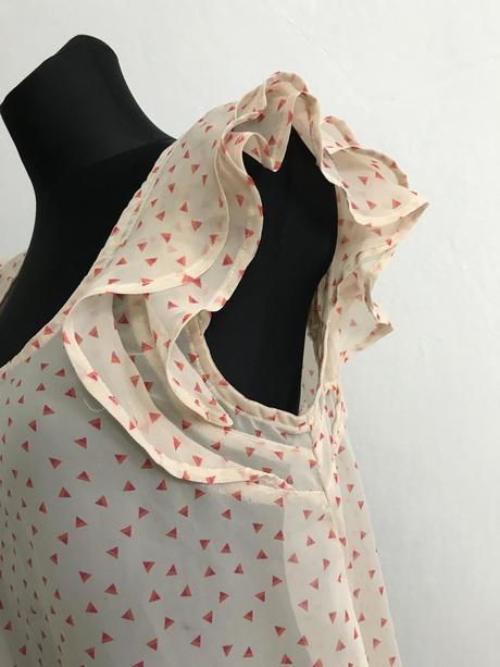 Marhuľová blúzka so srdiečkami, amisu,s