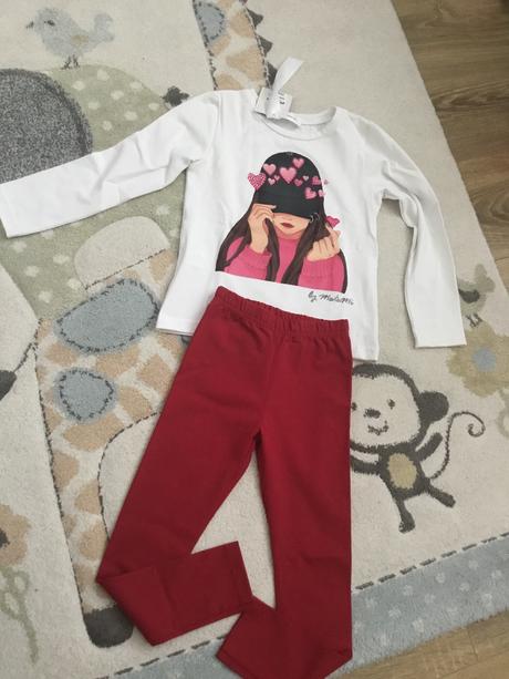Suprava leginy a tricko popcorn kids, 122 / 128