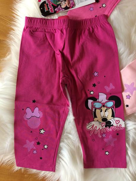 Dievčenské 3/4-ové legíny minnie mouse., disney,98 / 104 / 116