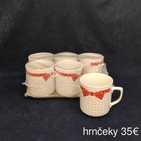 Hrnčeky,tanieriky, 
