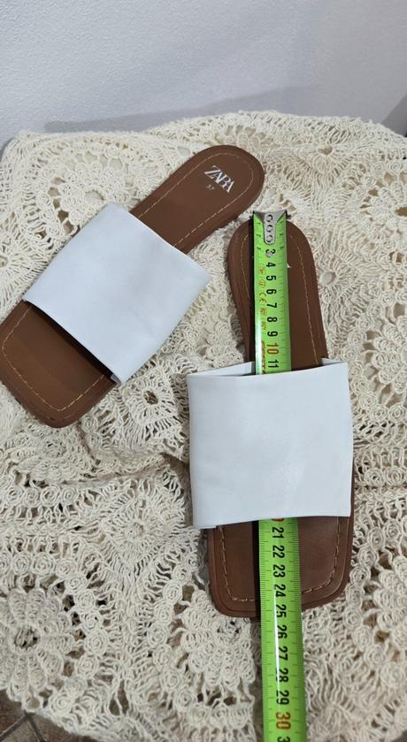 Kožené šľapky zara, zara,38