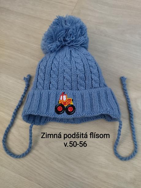 Zimná čiapka podšitá 50-56, 50