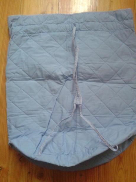 Velká bavlnena taška na chrbat bledomodra - 4e,