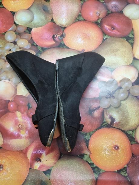 Dámske semišové lodičky na platforme, 39