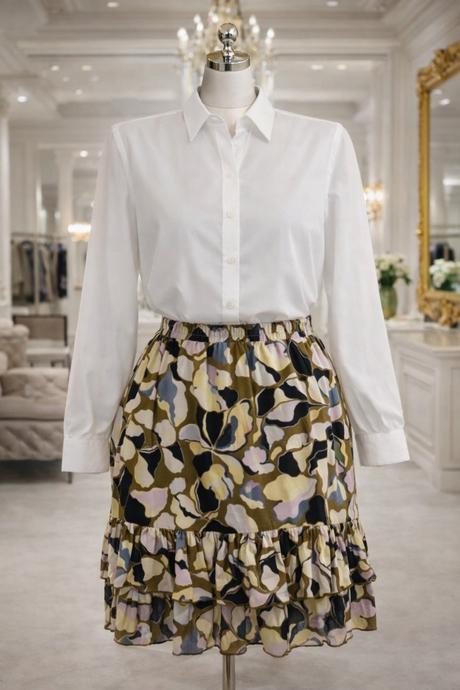 Tom tailor elegantná sukňa s volánmi, tom tailor,34