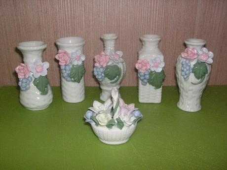 3 x sada vázičiek, 