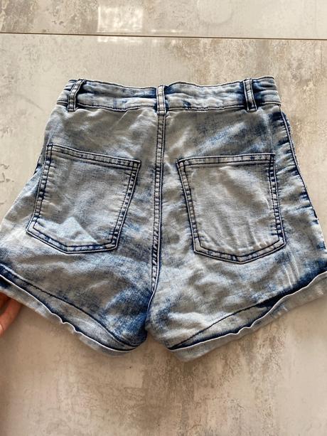 Šortky s vysokým pasom, h&m,34