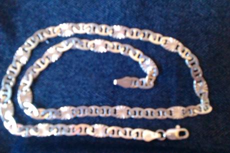 Strieborná retiazka na krk, 