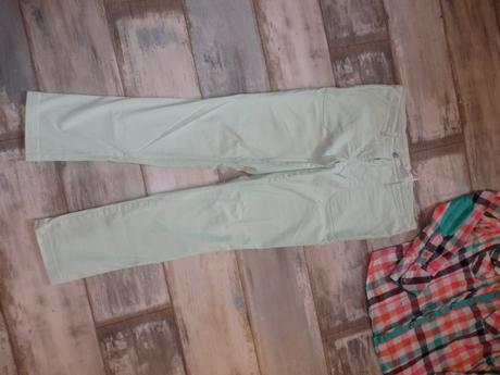 Nohavice a károvaná košeľa 40/42, bonprix,40